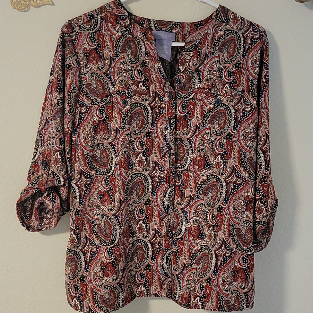 Brand New Laura Scott Petite Blouse